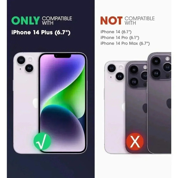 Heavy Duty Case For iPhone 14 Plus 6.7" Kickstand Holster Screen Protector UBPro - Picture 4 of 10